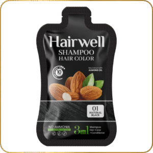 KalaKola Hairwell Shampoo (Natural Black) Sachet Box